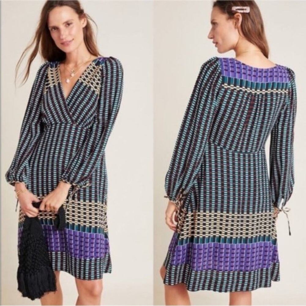 Anthropologie Maeve Gianna Long Sleeve Tunic Dress Size 2